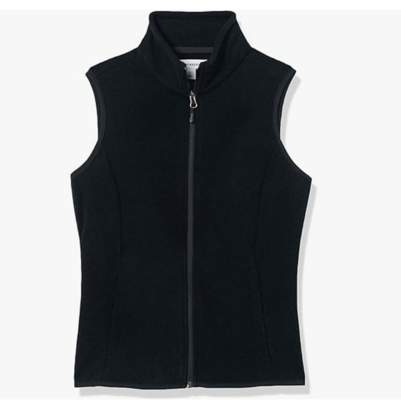 Amazon Essentials Women's Classic-Fit Sleeveless Polar Soft Fleece Vest Black 6X - Picture 1 of 8